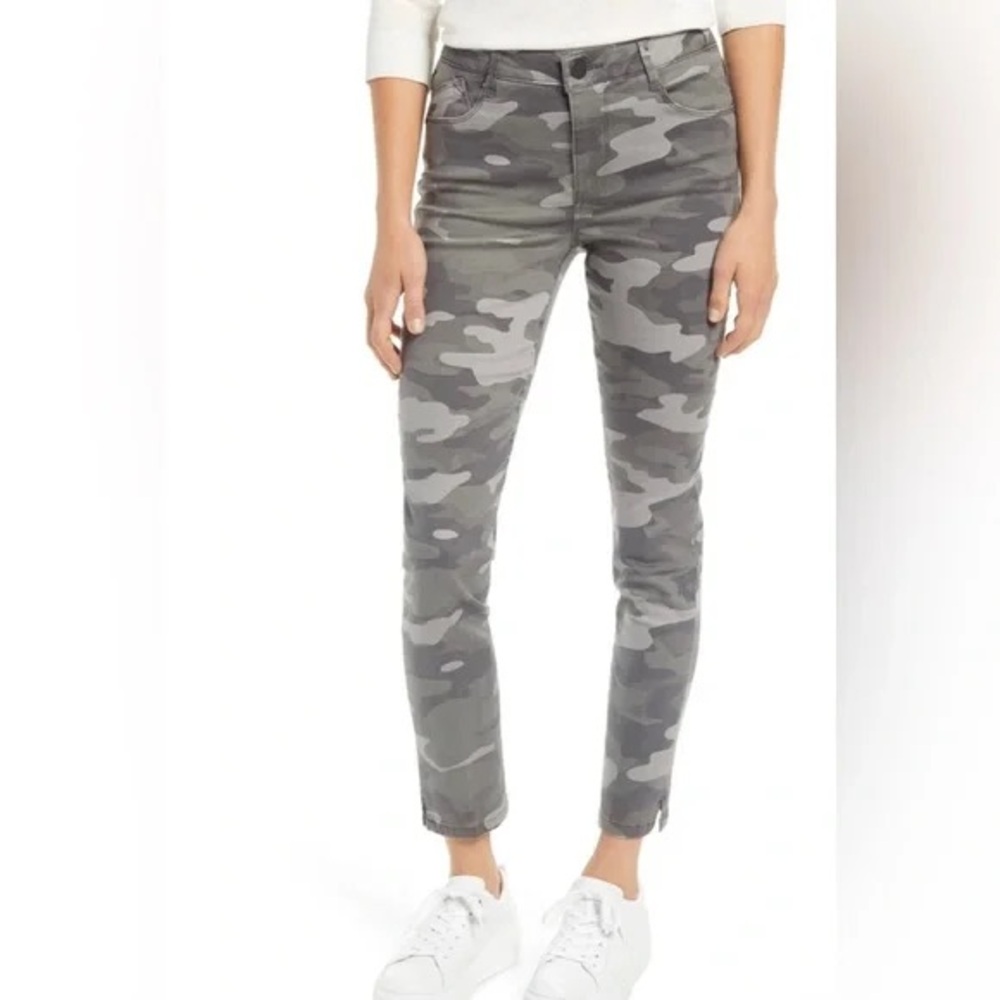 Wit & Wisdom Gray and Tan Patterned Trousers